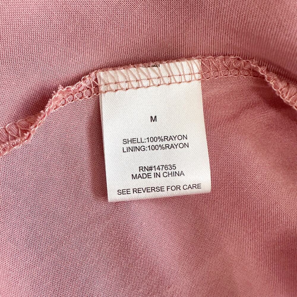 Romeo and Juliet Couture Rose Tan Swing Cutaway Trapeze Mini Dress Tunic Sz Med - Picture 11 of 12